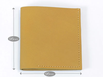 薄型二つ折り本革財布