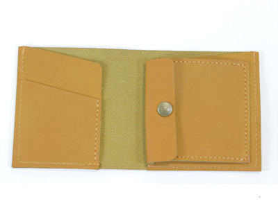 薄型二つ折り本革財布